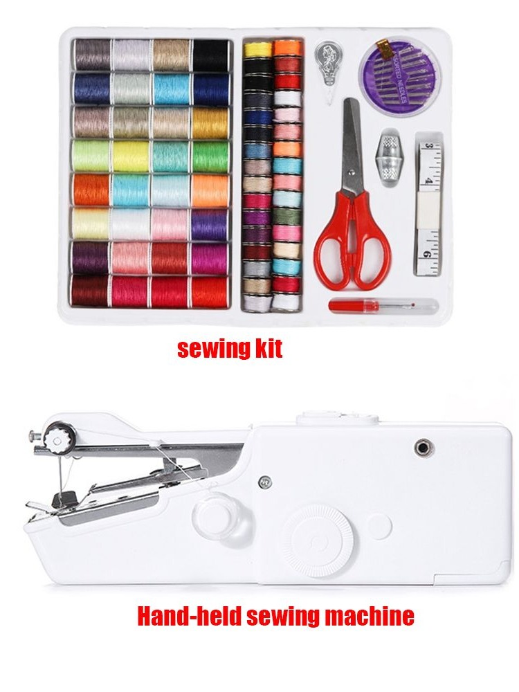 Mini Electric Sewing Machine Handheld - Herramienta de costura con puntada fija,