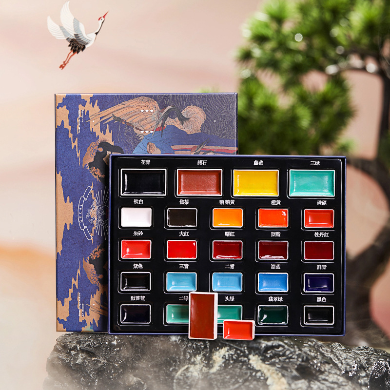 Juego de pigmentos de pintura  - Watercolor Paint Set Solid Pigment reseña y precio